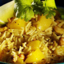 Mango Rice With Coriander, Cumin & Lime