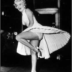 Marilyn was not afraid of a light weight workout.