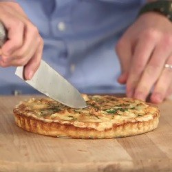 VIDEO: Matt Dawson’s Smoked Haddock and Two Cheese Tart Recipe