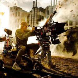 Michael Bay On Transformers Set