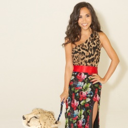 Myleene models a dress from her collection, £110