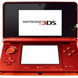 The nintendo 3ds looking cool in red