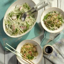 Cold sesame noodle salad