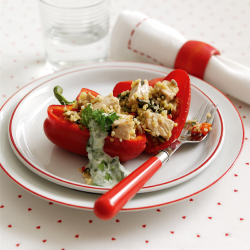 Healthy Recipe: Pork, Lime and Mint Stuffed Peppers