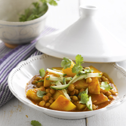 Healthy Potato and Chick Pea Curry Recipe
