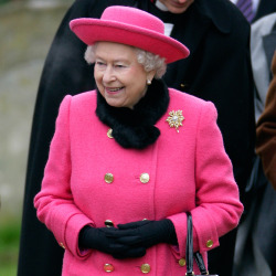 The Queen attended a church service yesterday