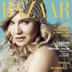 Renee covers this month's Russian Harper's Bazaar