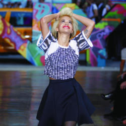 Rita Ora closes the DKNY show