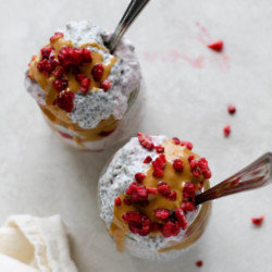 Peanut Butter And Jelly Chia Pudding