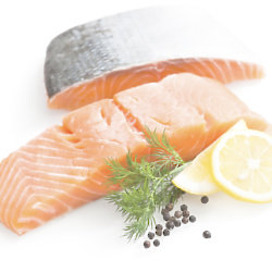 The essential fatty acids found in salmon have a positive effect on our health