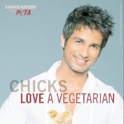 Shahid Kapoor in his PETA ad