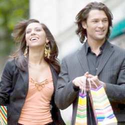 Men fear getting told off by partners for going shopping...