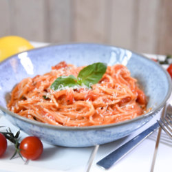 Coconut Infused Tomato And Basil Pasta