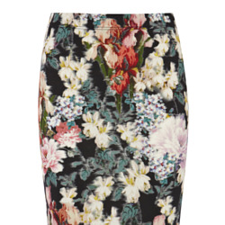 Warehouse Scuba Floral Pencil Skirt We Love
