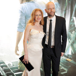 Mireille Enos and Marc Forster