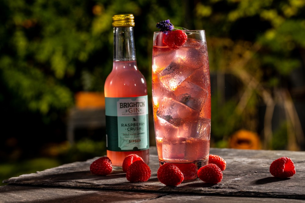 Brighton Gin's Raspberry Crush Cocktail