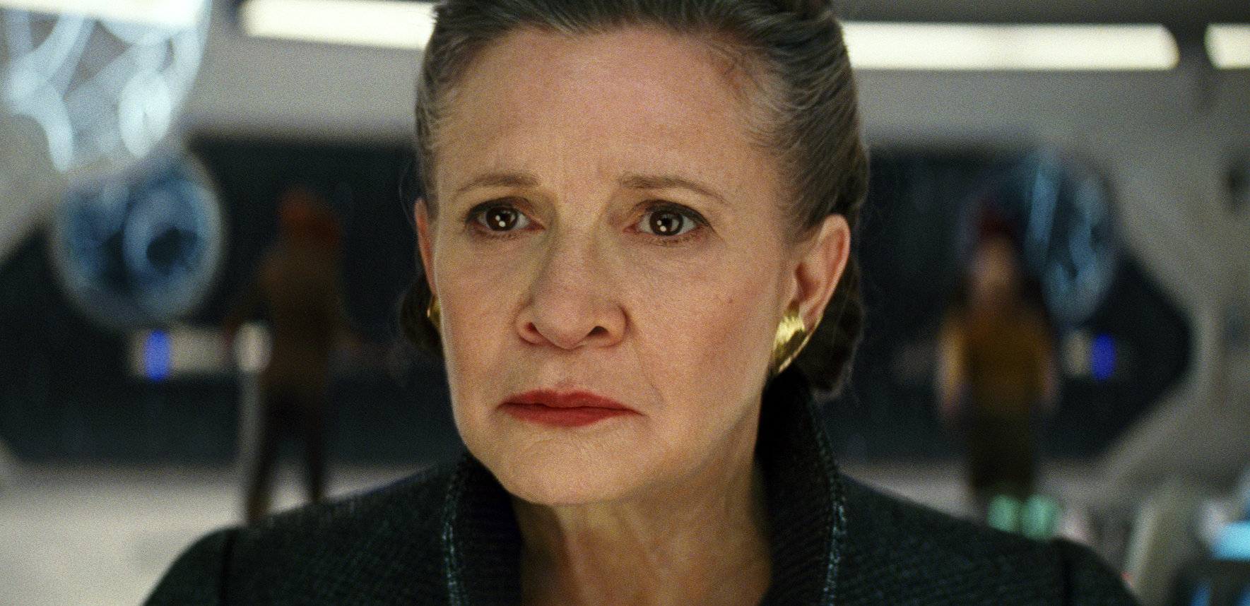 The late Carrie Fisher returned for The Force Awakens / Photo Credit: Disney
