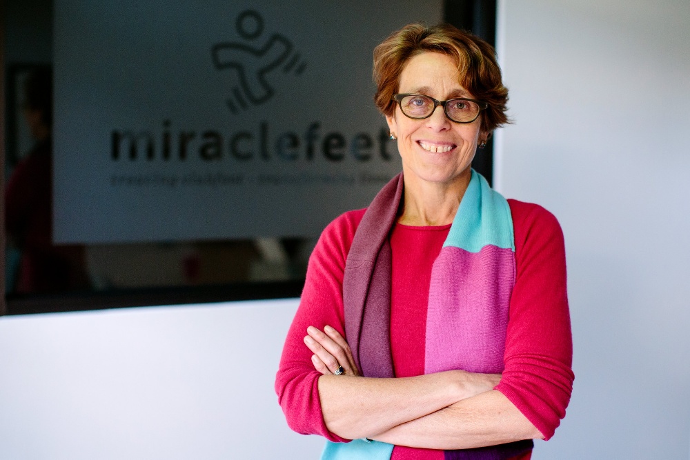 We speak to the CEO of MiracleFeet, Chesca Colloredo-Mansfield