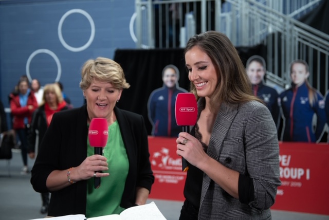 Clare Balding and Laura Robson for BT Sport