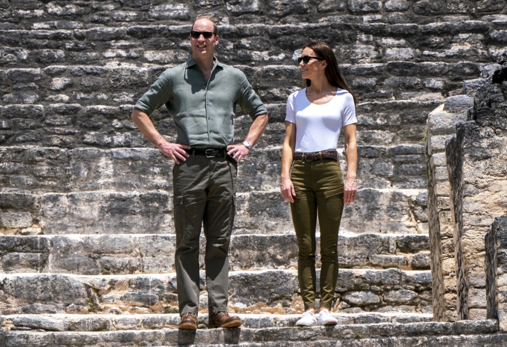 The Duke and Duchess of Cambridge at Caracol, an ancient Mayan archaeological site deep in the jungle in the Chiquibul Forest in Belize. / Picture Credit: Jane Barlow/PA Wire/PA Images