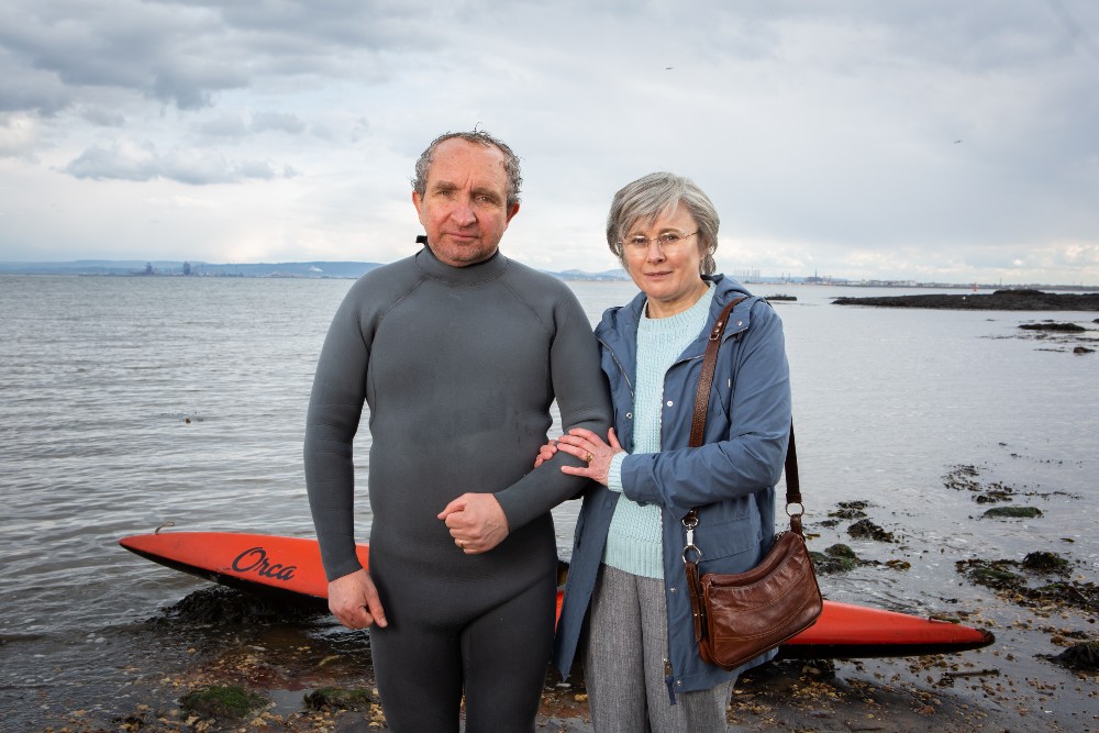 Eddie Marsan and Monica Dolan star as John and Anne Darwin in The Thief, His Wife and the Canoe / Picture Credit: ITV