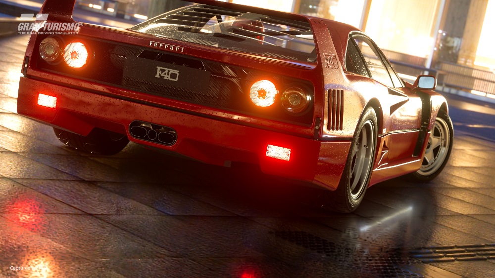Stunning graphics bring cars such as the Ferrari F40 '92 to life