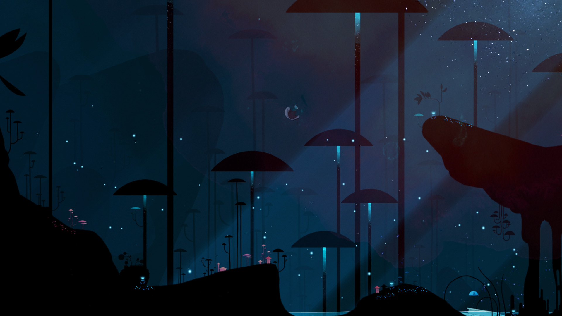 Even in the dark, Gris is pure beauty