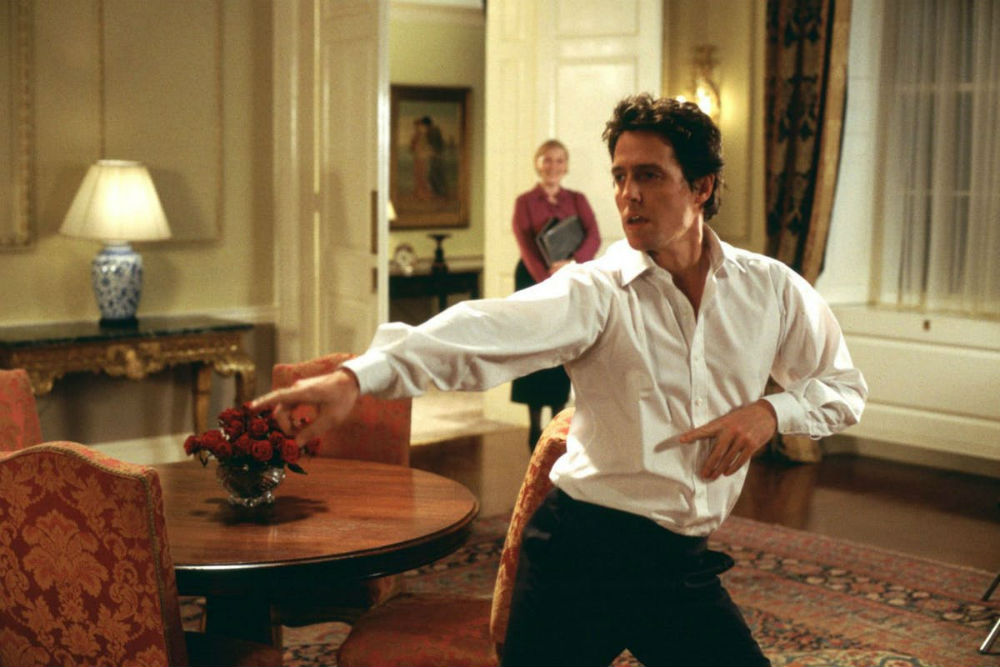 Hugh Grant in Love Actually / Photo Credit: Universal Pictures