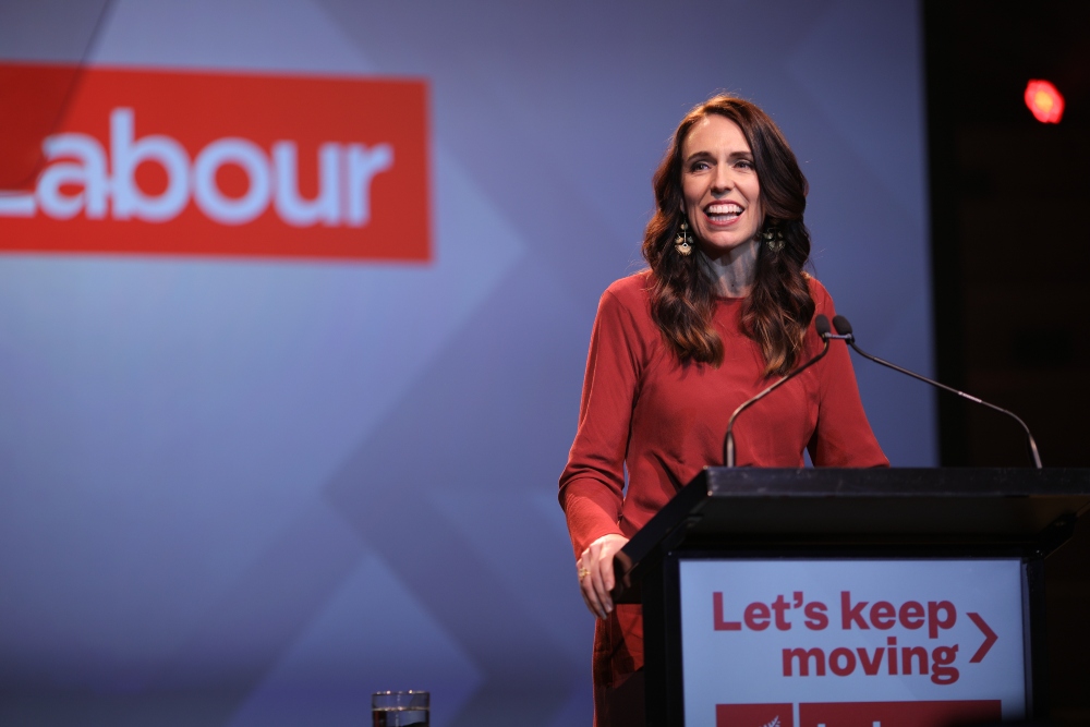 Jacinda Ardern on the night of the 2020 New Zealand general election / Picture Credit: Zhao Gang/Xinhua News Agency/PA Images