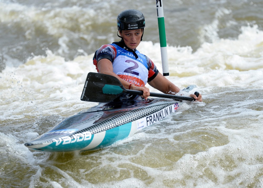 Mallory Franklin competing at the ICF Canoe Slalom World Cup 2019 in Prague / Picture Credit: Katerina Sulova/Czech News Agency/PA Images