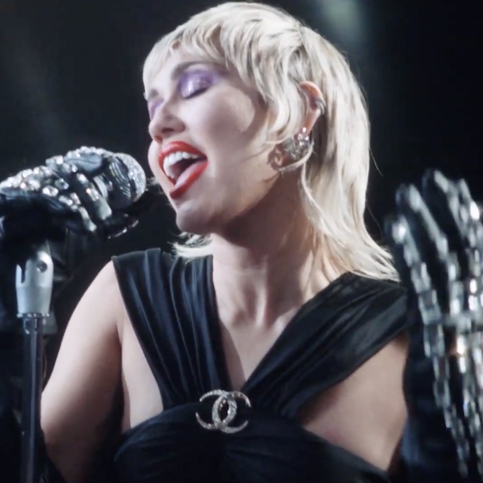 Miley Cyrus in her new self-directed music video for latest single Midnight Sky