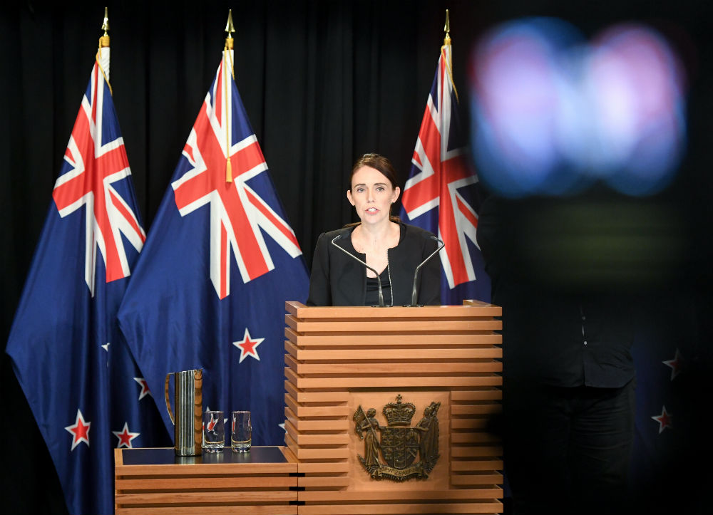 New Zealand Prime Minister Jacinda Ardern gives a briefing following the terrorist attack in Christchurch / Photo Credit: Guo Lei/Xinhua News Agency/PA Images