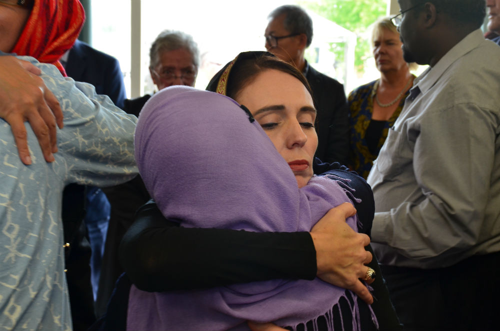 New Zealand Prime Minister Jacinda Ardern meets members of the Muslim community / Photo Credit: BORIS JANCIC/AAP/PA Images