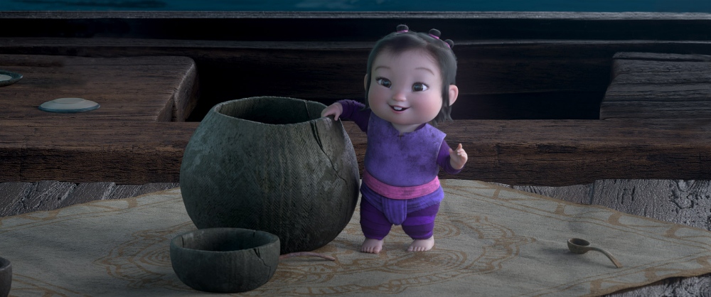 Thieving toddler Noi in upcoming movie Raya and the Last Dragon / Picture Credit: Disney