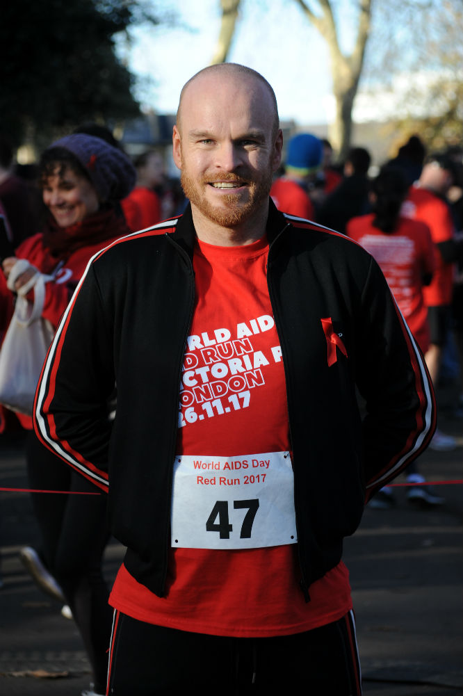 Philip Baldwin takes part in the Red Run 2017 for World AIDS Day