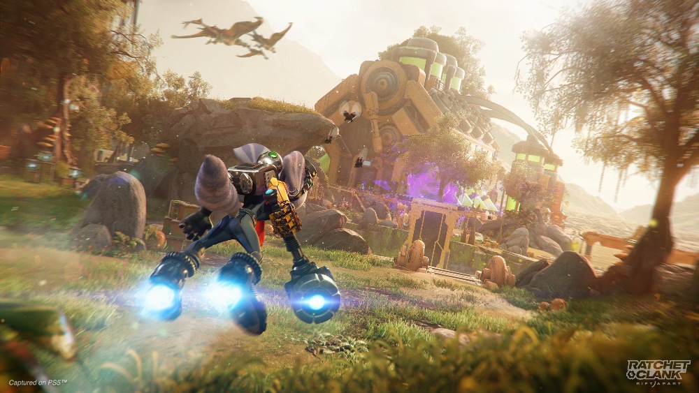 Battle your way through stunning new worlds in Ratchet & Clank: Rift Apart / Picture Credit: Insomniac Games