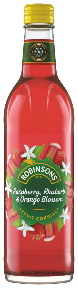 Robinson's Raspberry, Rhubarb and Orange Blossom fruit cordial