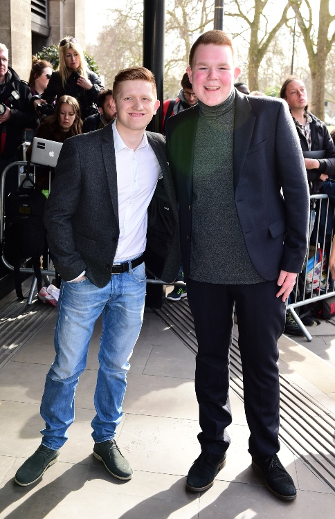 Sam Aston (left) with Colson Smith at the 2015 TRIC Awards / Picture Credit: Ian West/PA Archive/PA Images