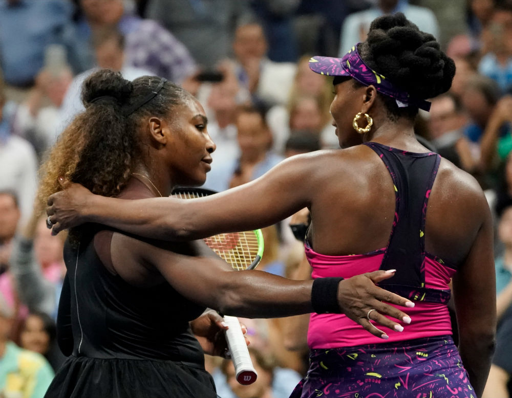 Serena and Venus Williams at the 2018 US Open tennis tournament / Photo Credit: Robert Deutsch-USA TODAY Sports/SIPA USA/PA Images