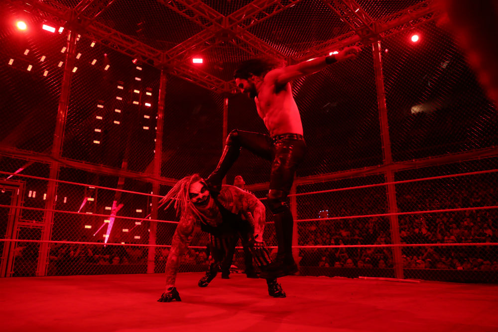 'The Fiend' Bray Wyatt went up against Universal Champion Seth Rollins inside Hell in a Cell / Photo Credit: WWE