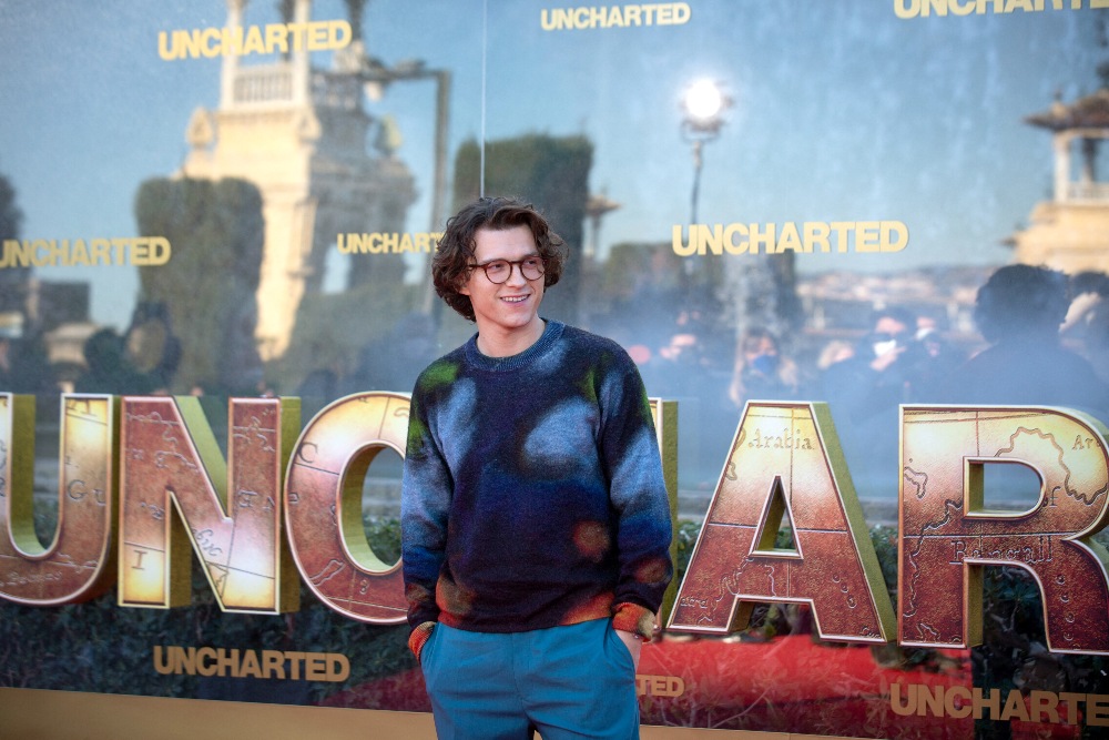 Tom Holland at a photocall for Uncharted in Barcelona / Picture Credit: Europa Press/ABACA/ABACA/PA Images