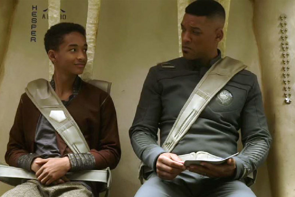Jaden and Will Smith in After Earth