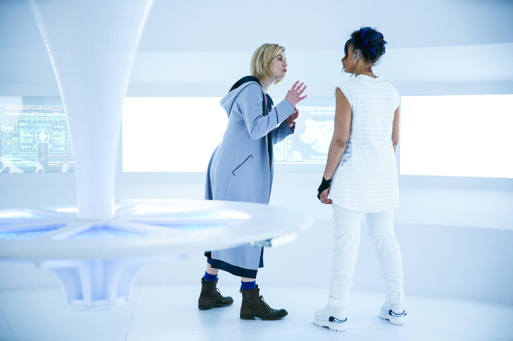 Jodie Whittaker and Suzanne Packer in Doctor Who / Photo Credit: BBC Pictures