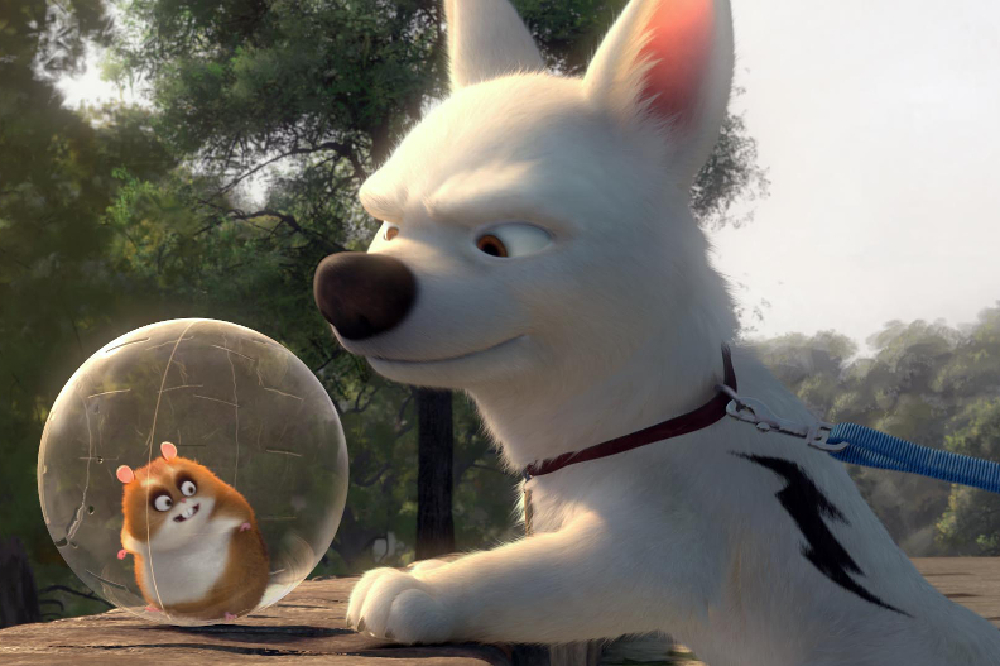 Rhino the Hamster and his hero, Bolt / Picture Credit: Disney