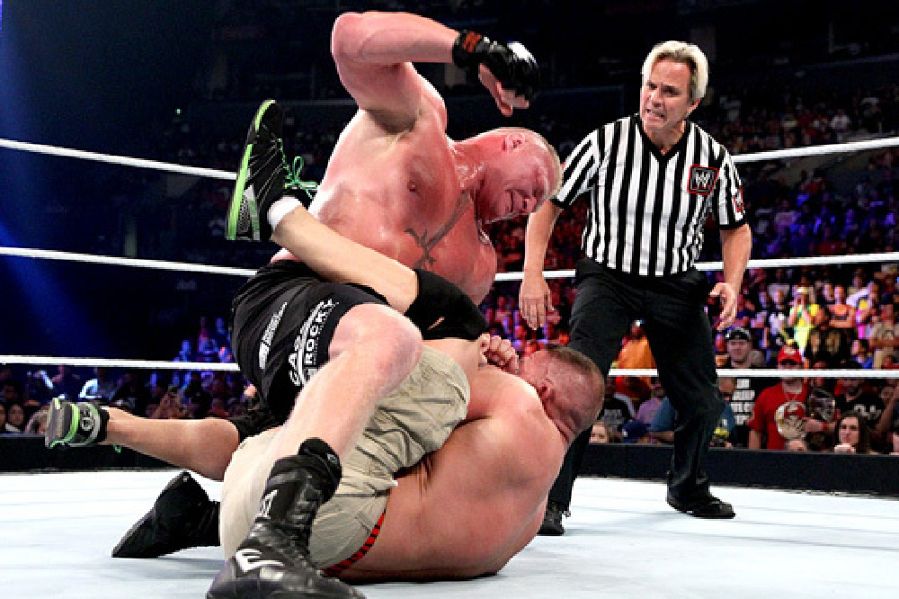 Brock Lesnar and John Cena / Credit: WWE