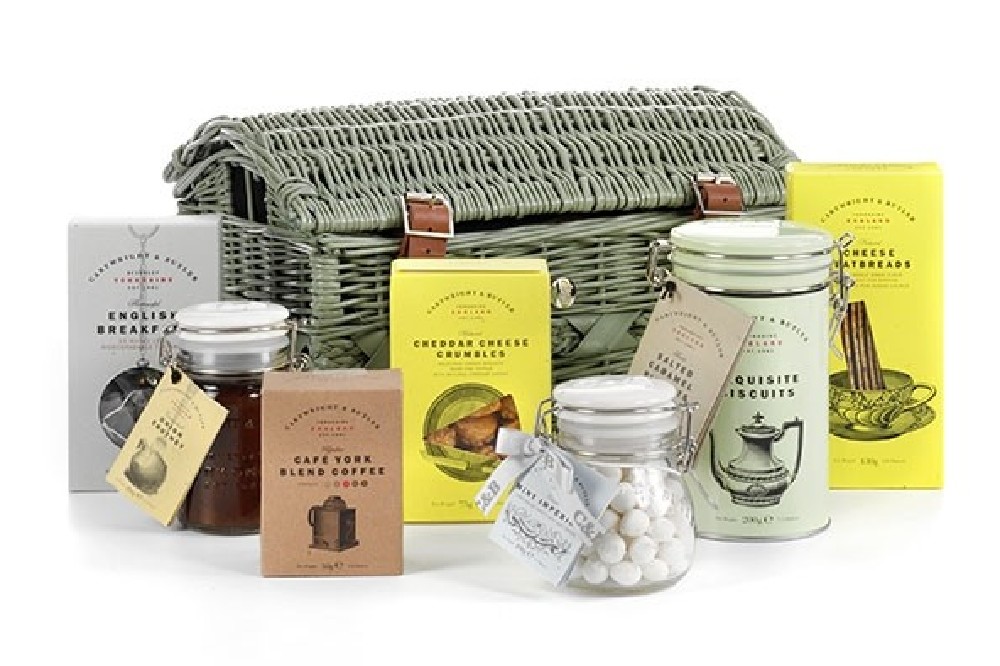 The hamper includes delicious chutneys and flatbreads
