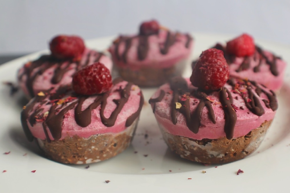 Raspberry & Chocolate Cheesecakes
