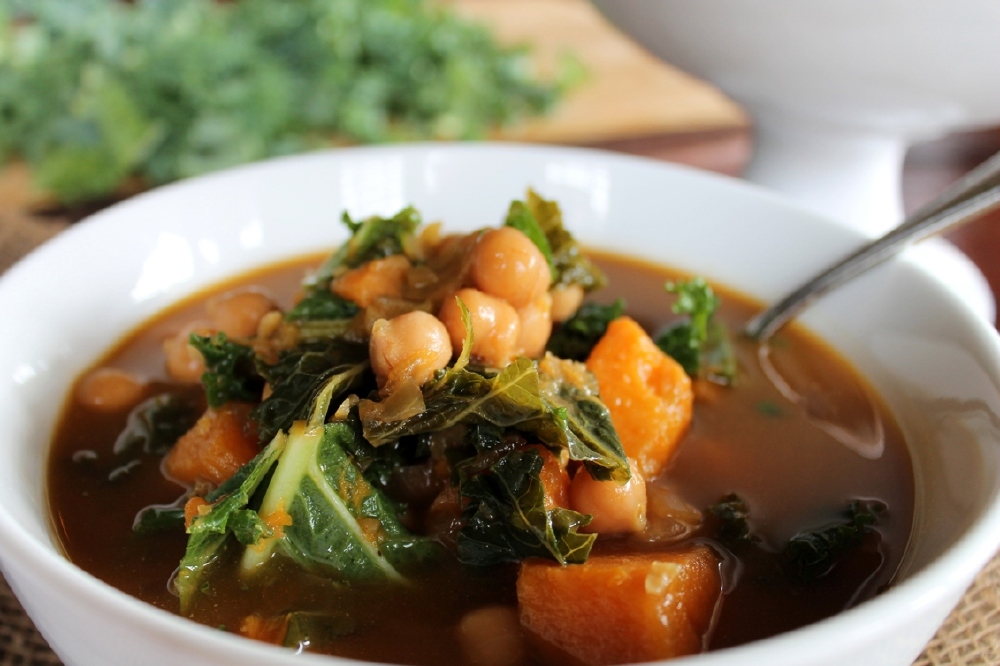 Vegan Chickpea And Kale Soup
