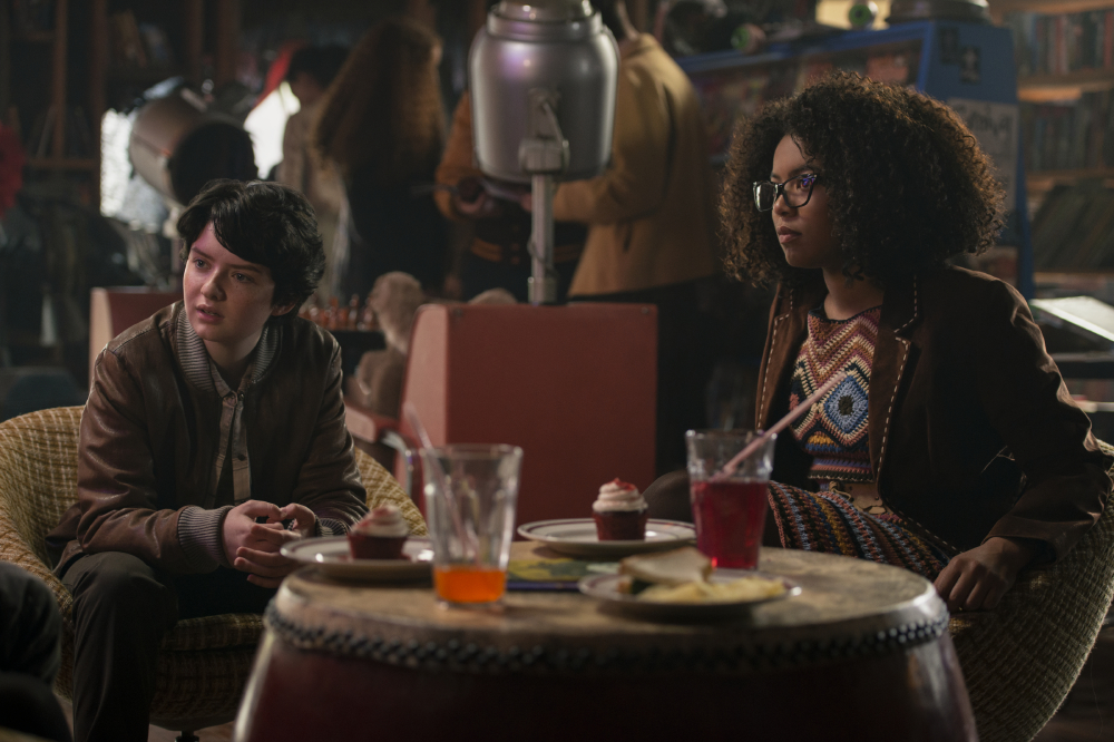 Lachlan Watson and Jaz Sinclair as Susie and Roz in Chilling Adventures of Sabrina / Photo Credit: Netflix