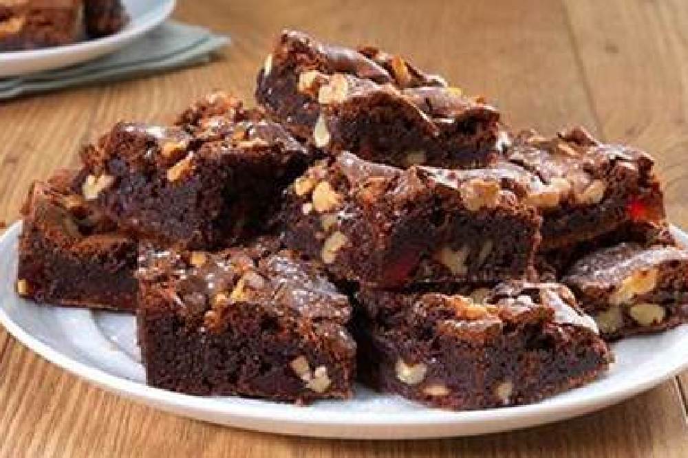 Squidgy Chocolate and Cherry Brownies
